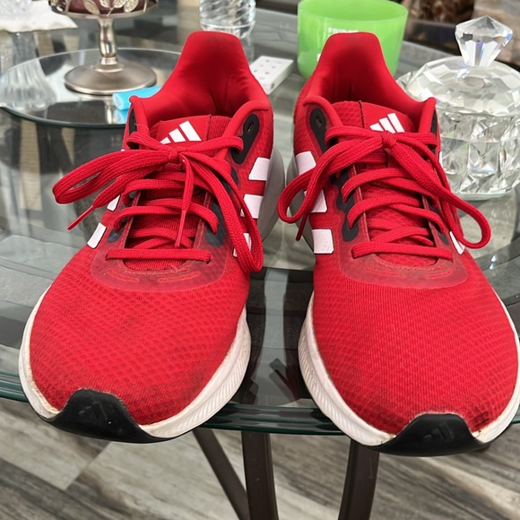 ☁️ADIDAS CLOUD FOAM ATHLETIC SHOES SIZE 11 RED GREAT CONDITION! - Picture 5 of 9